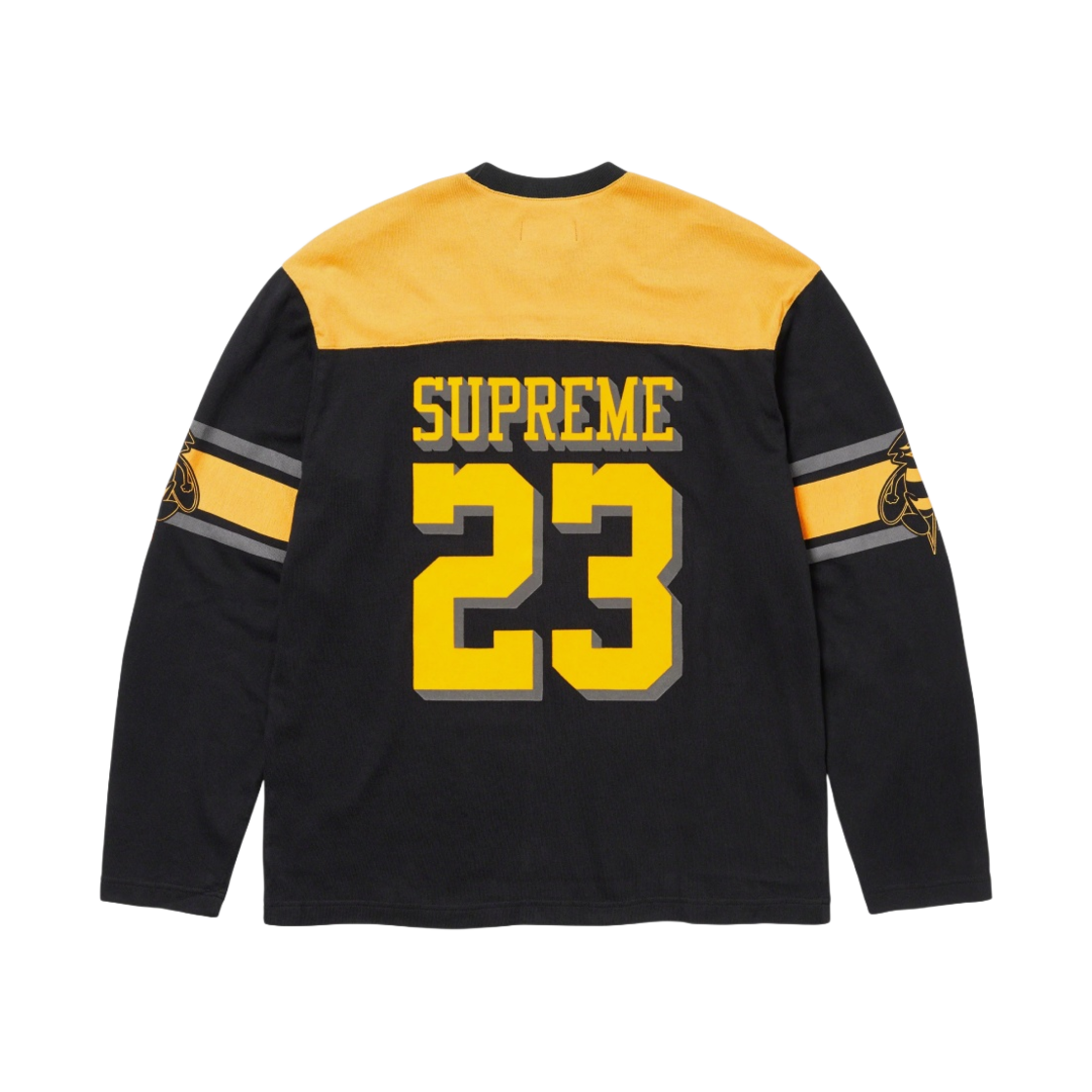 슈프림 범블비 롱슬리브 풋볼 탑 블랙 - 23FW(Supreme Bumblebee L/S Football Top Black - 23FW) - 2