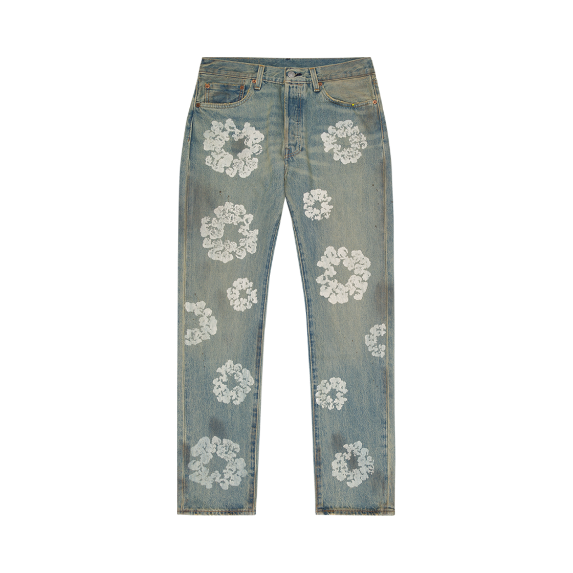 데님 티어스 더티 위시 리쓰 501 진 라이트 워시