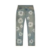 Denim Tears Dirty Wash Wreath 501 Jeans Light Wash