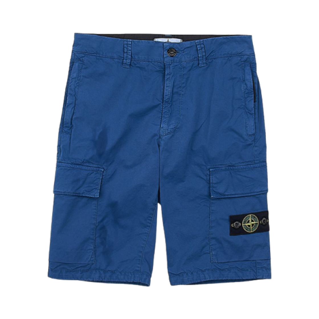 7816L0210-V0127 (Kids) Stone Island L0210 Wappen Logo Patch Shorts Royal Blue - 23SS