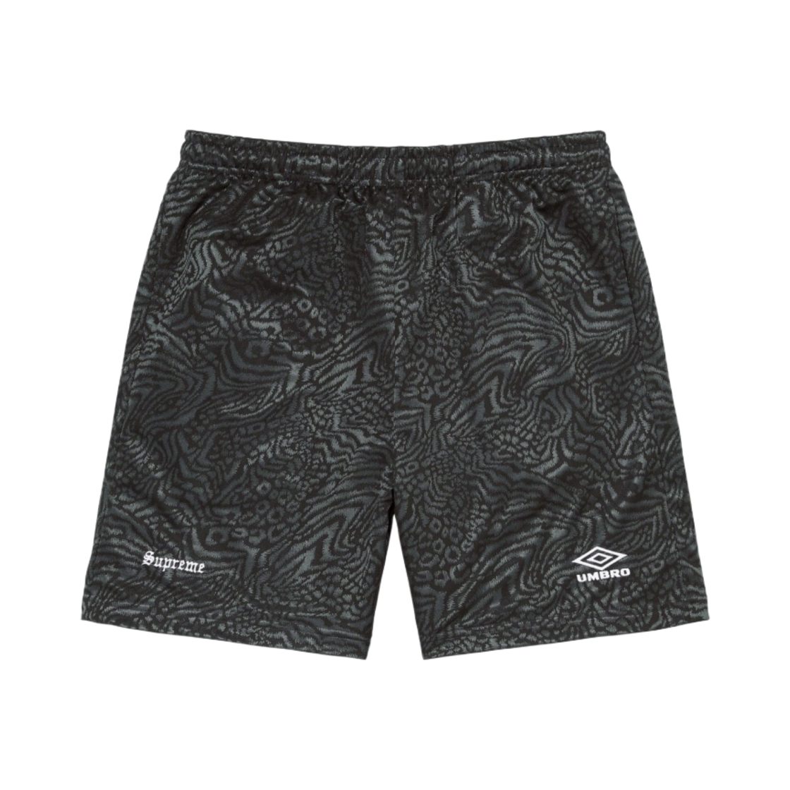 슈프림 x 엄브로 자카드 애니멀 프린트 사커 쇼츠 블랙 - 23SS