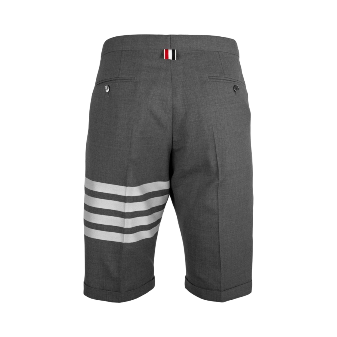 톰브라운 플레인 위브 수팅 사선 쇼츠 미디움 그레이(Thom Browne Plain Weave Suiting 4-Bar Shorts Medium Grey) - 2