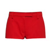 (W) Prada Drill Shorts Red