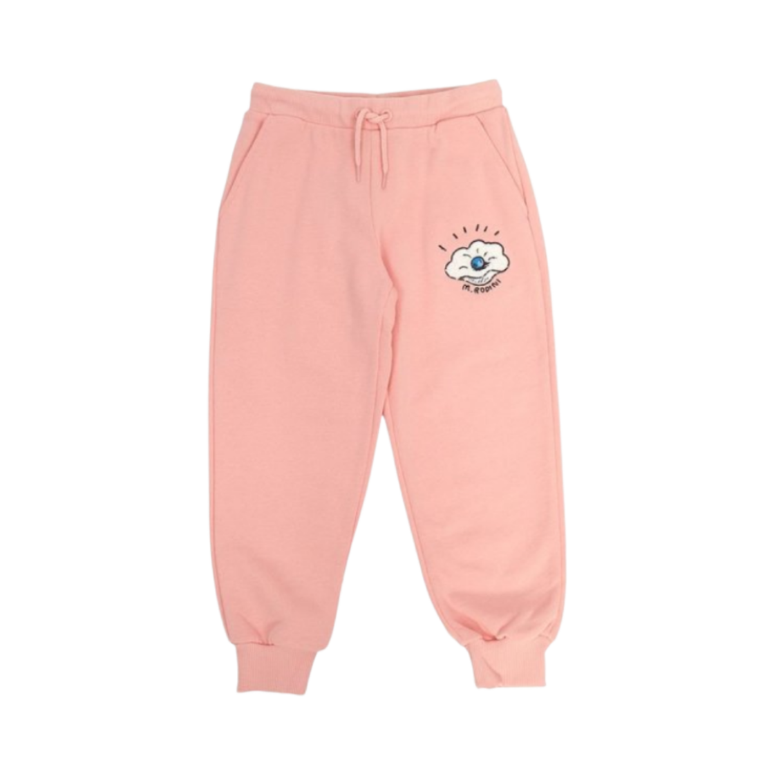 (키즈) 미니 로디니 로고 스웨트팬츠 핑크((Kids) Mini Rodini Logo Sweatpants Pink)