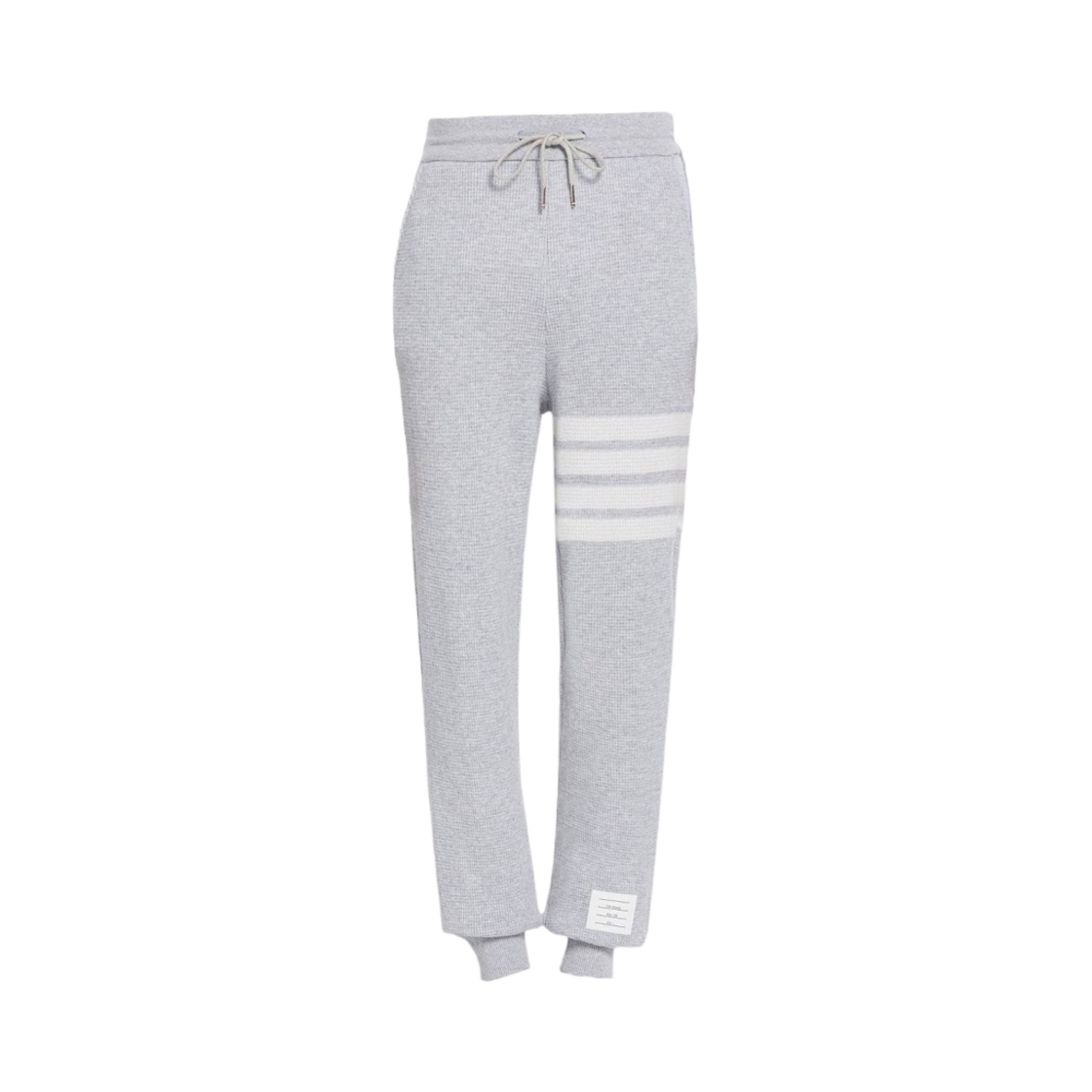 MJQ142A-J0012-065 Thom Browne Cashmere Waffle 4-Bar Sweatpants Pastel Grey