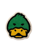 Human Made Duck Face Rug Small Green
