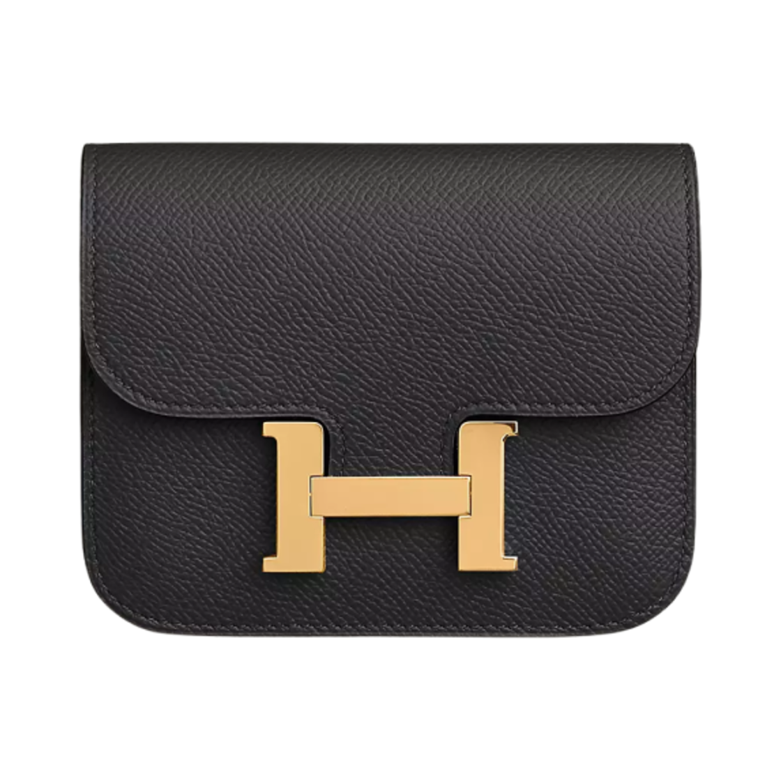 에르메스 콘스탄스 슬림 지갑 앱송 & 골드 하드웨어 누아