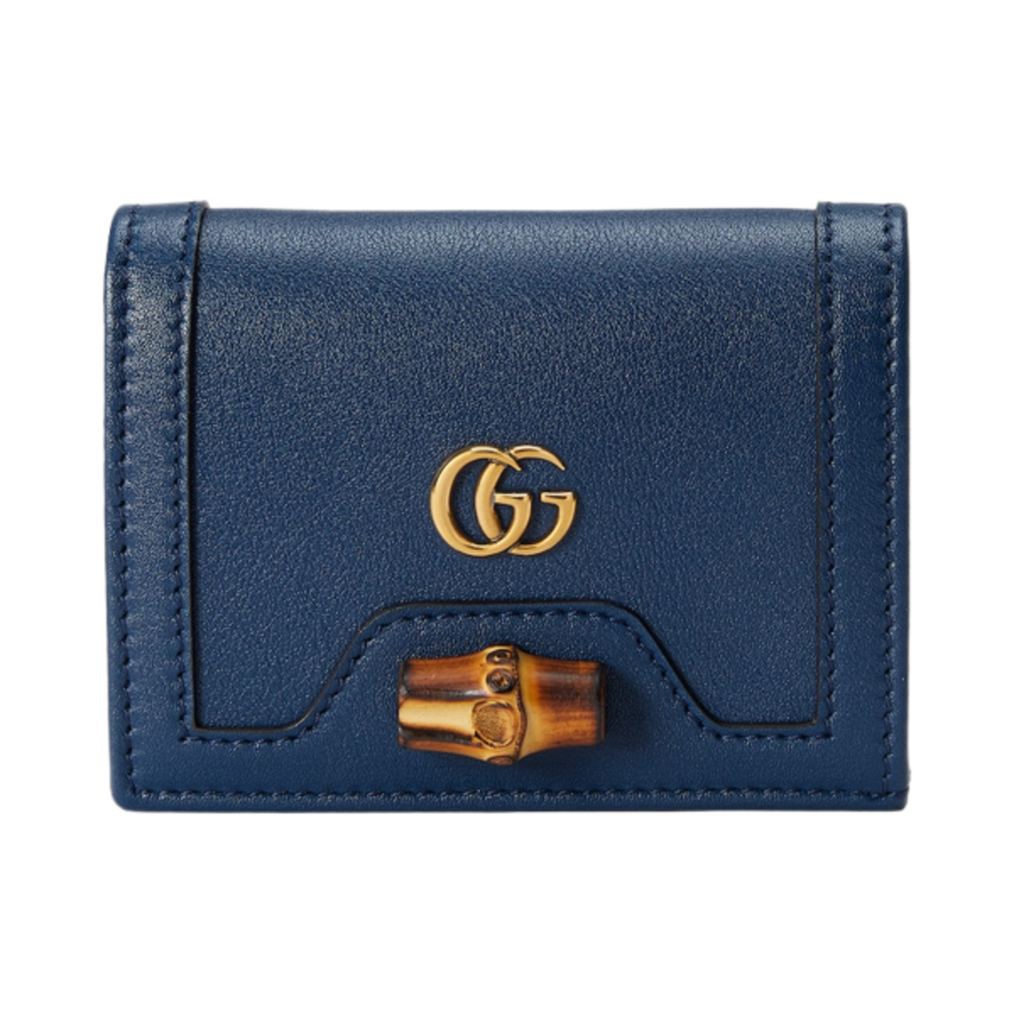 구찌 다이애나 카드 케이스 지갑 블루 레더(Gucci Diana Card Case Wallet Blue Leather) - 1