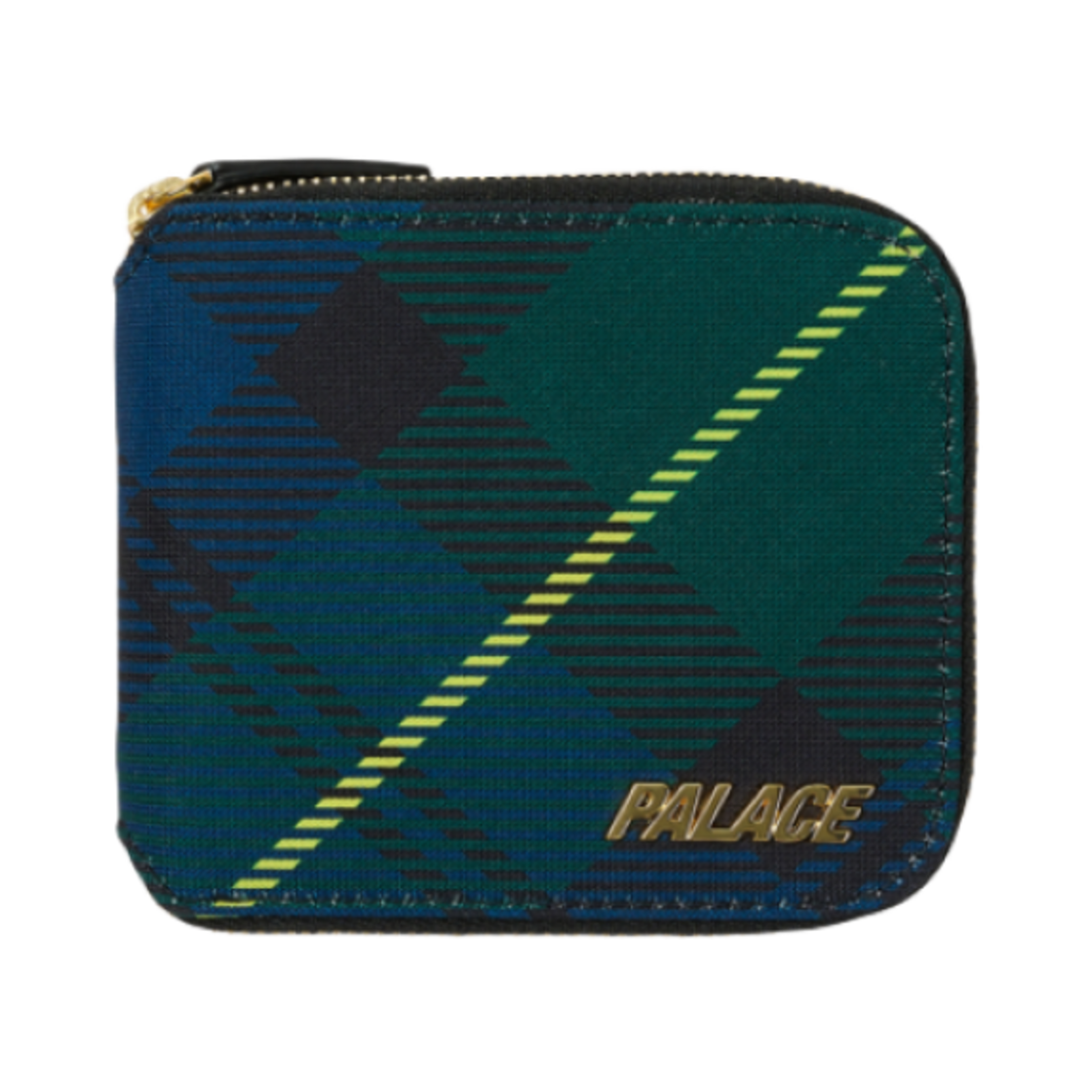 팔라스 P-럭스 집 월렛 블랙 워치 - 24FW(Palace P-Lux Zip Wallet Black Watch - 24FW)
