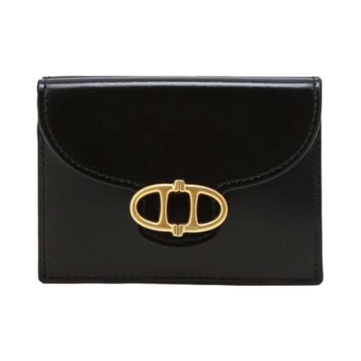 AAHO4F327BK Athe Vanessabruno Bottalato 3 Tiered Bill Wallet Black