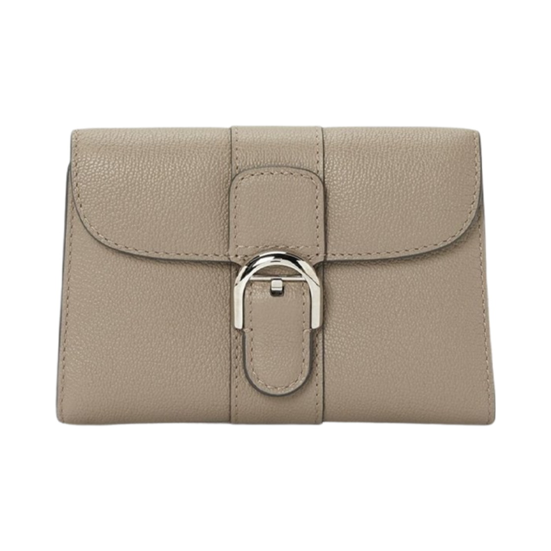 AB0493AAU82DPA Delvaux Brillant Compact Wallet Rodeo Calf Tourterelle