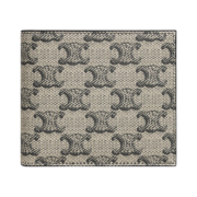 Celine Bi-Fold Wallet with Coin in Triomphe Canvas Vintage Beige