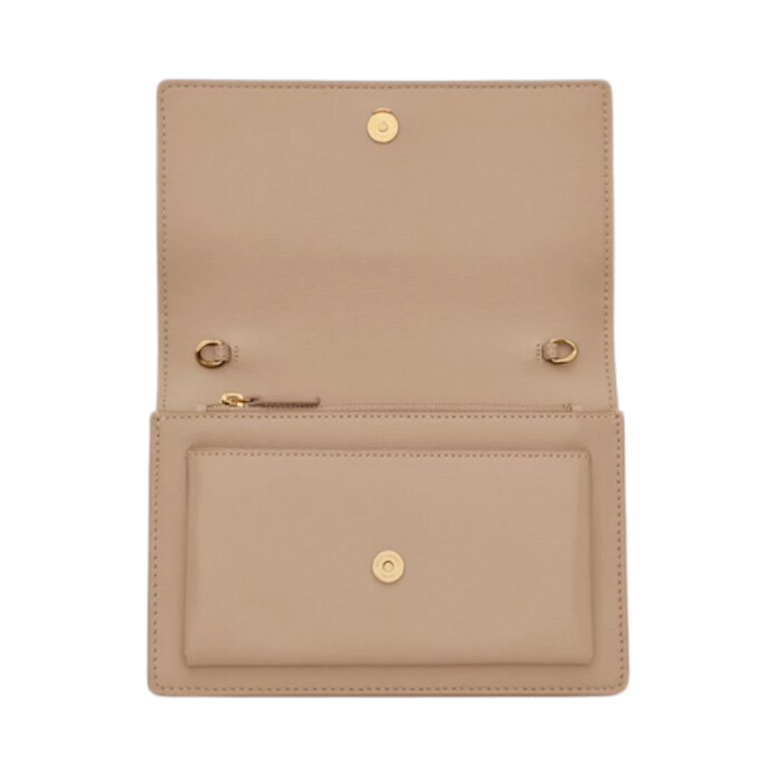 생로랑 스무스 레더 선셋 체인 지갑 다크 베이지(Saint Laurent Sunset Chain Wallet in Smooth Leather Dark Beige) - 4