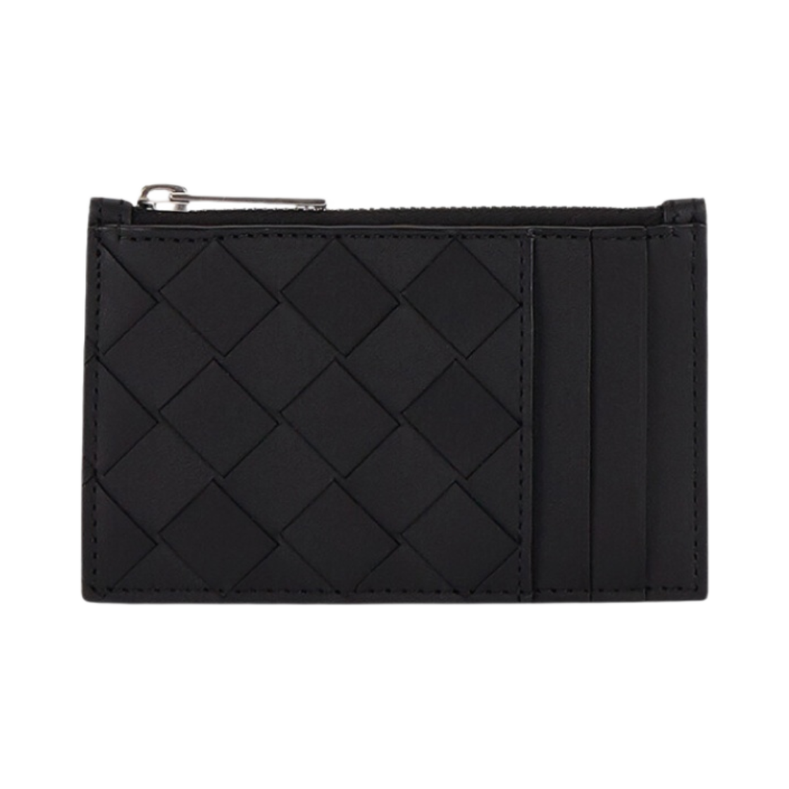 보테가 베네타 지퍼 카드 케이스 블랙(Bottega Veneta Zipped Card Case Black)