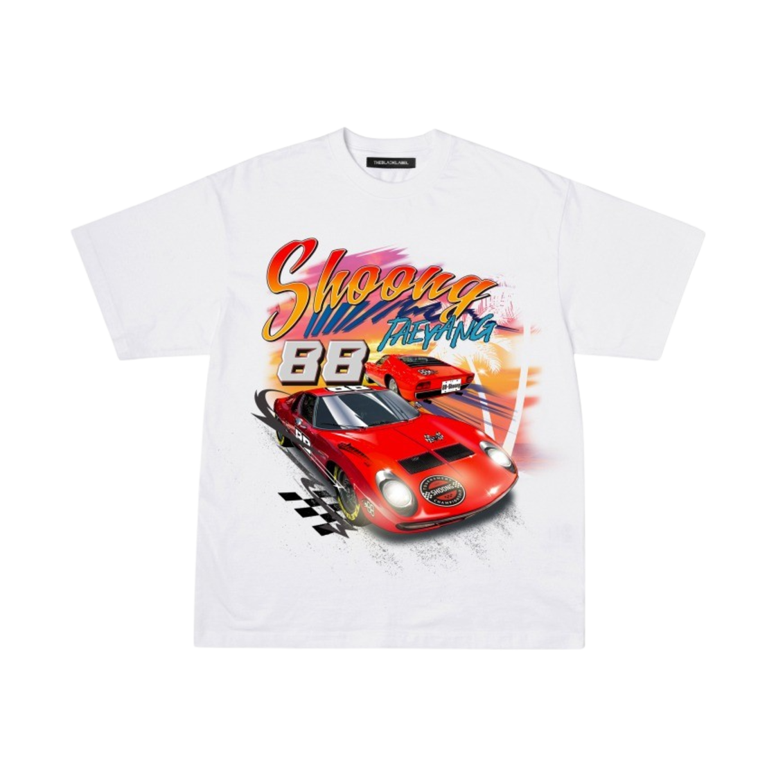 태양 슝! 데이토나 티셔츠 화이트(TAEYANG Shoong! Daytona Tee White)