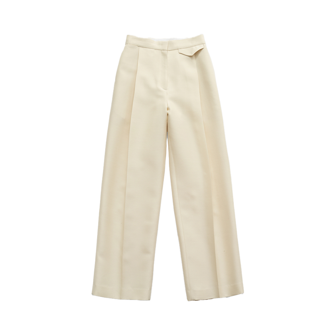 파르벵 울 실크 팬츠 크림 아이보리(FARVEN Wool Silk Pants Cream Ivory)