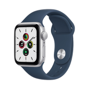 Apple Watch SE 44mm GPS Silver Aluminum Case with Sport Band Abyss Blue (Korean Ver.)