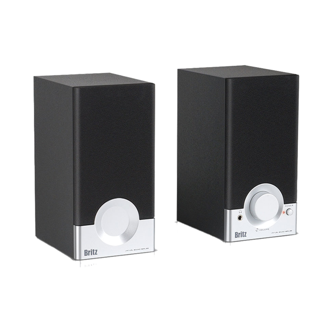 BR-1000ACUVEBLACK2 Britz Br-1000A Cuve Bk22 2-Channel Compact Multimedia Cube Speaker