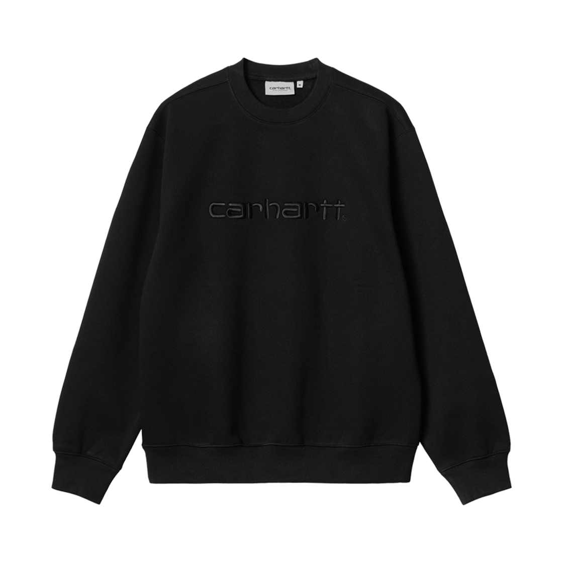 칼하트 WIP 칼하트 스웨트셔츠 블랙 블랙(Carhartt WIP Carhartt Sweatshirt Black Black)