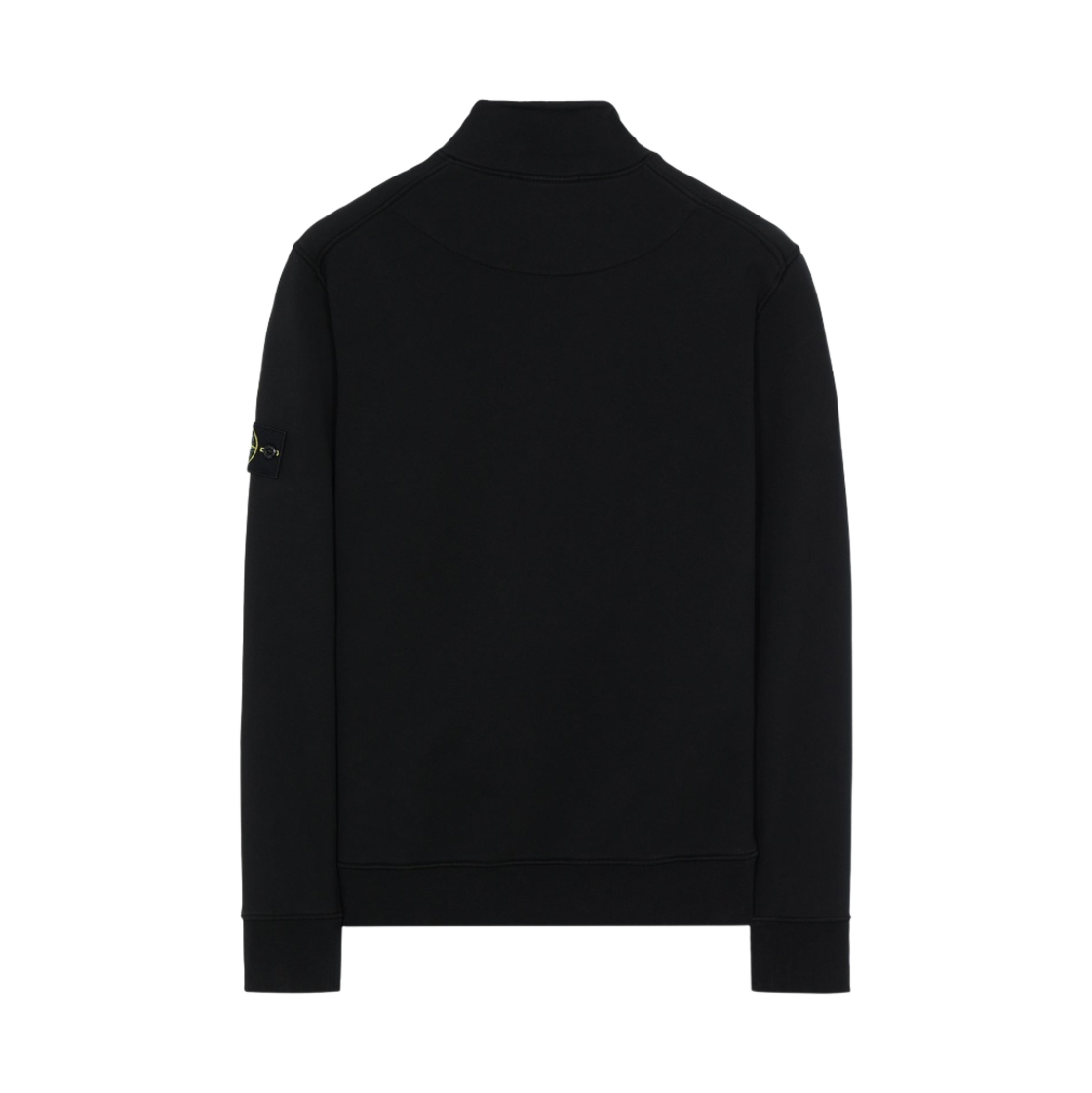 스톤 아일랜드 61951 코튼 플리스 가먼트 다이드 하프 집 스웨트셔츠 블랙 - 22SS(Stone Island 61951 Cotton Fleece Garment Dyed Half Zip Sweatshirt Black - 22SS) - 2