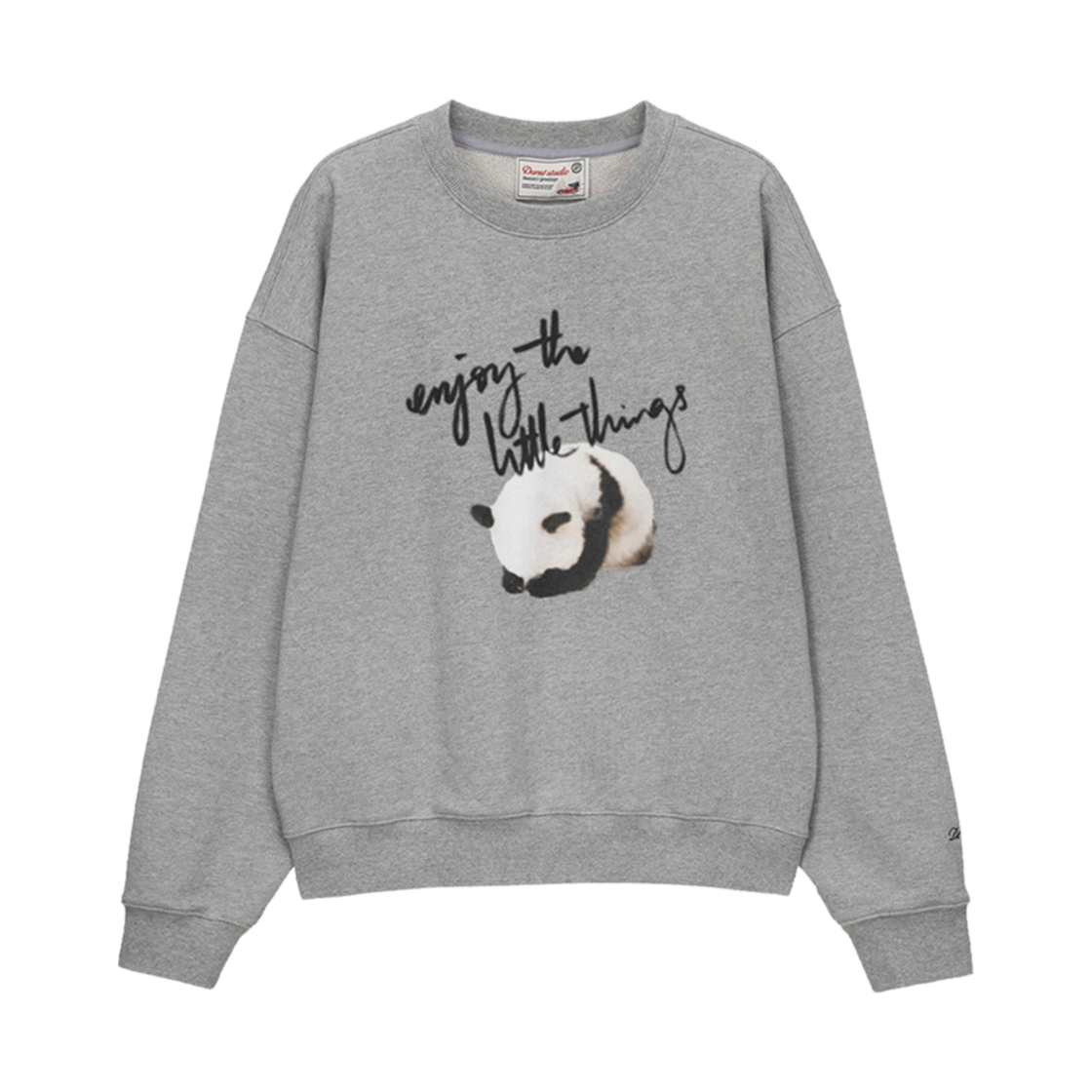 던스트 판다 스웨트셔츠 멜란지 그레이(Dunst Panda Sweatshirt Melange Grey)