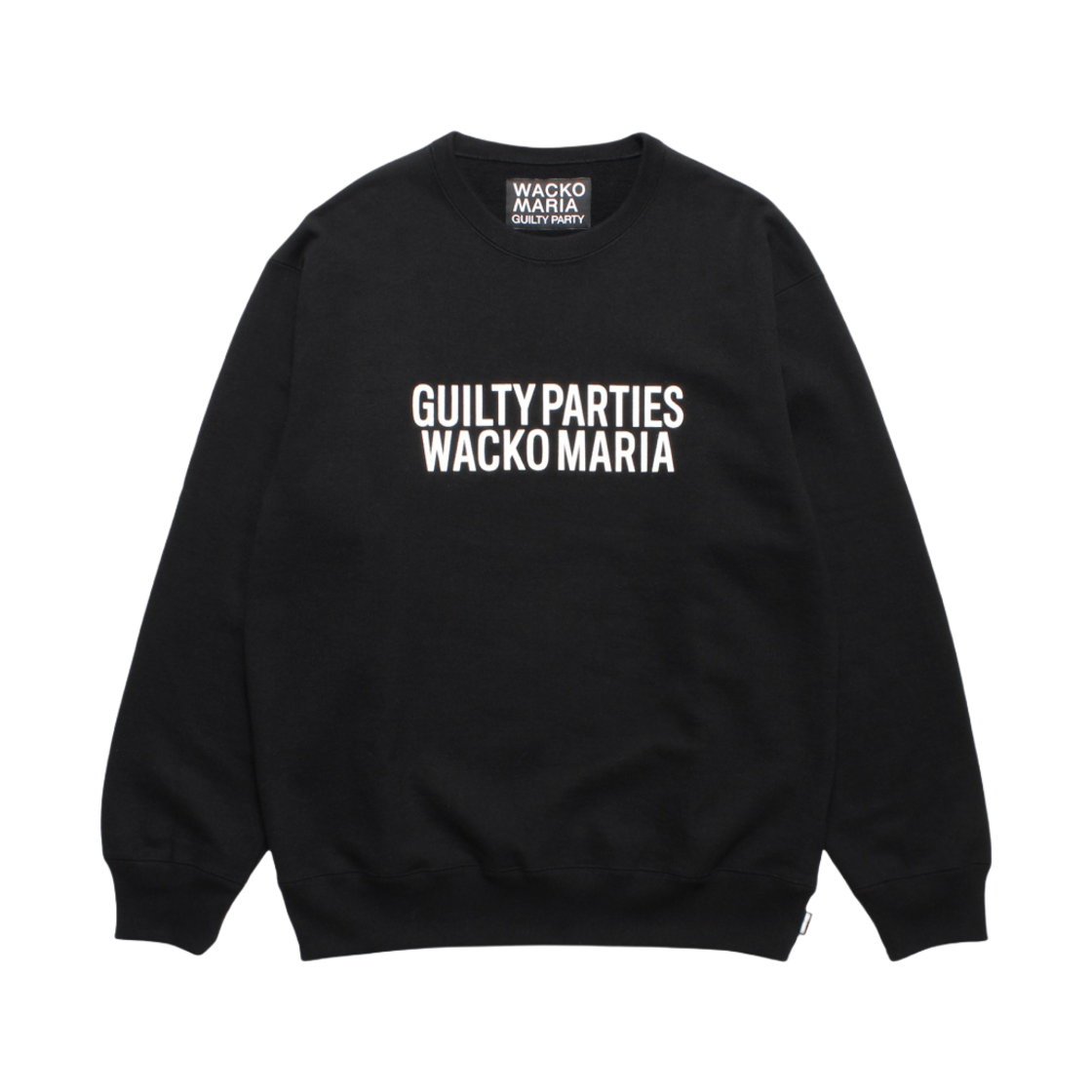 3414 Wacko Maria Heavy Weight Crewneck Sweatshirt Black
