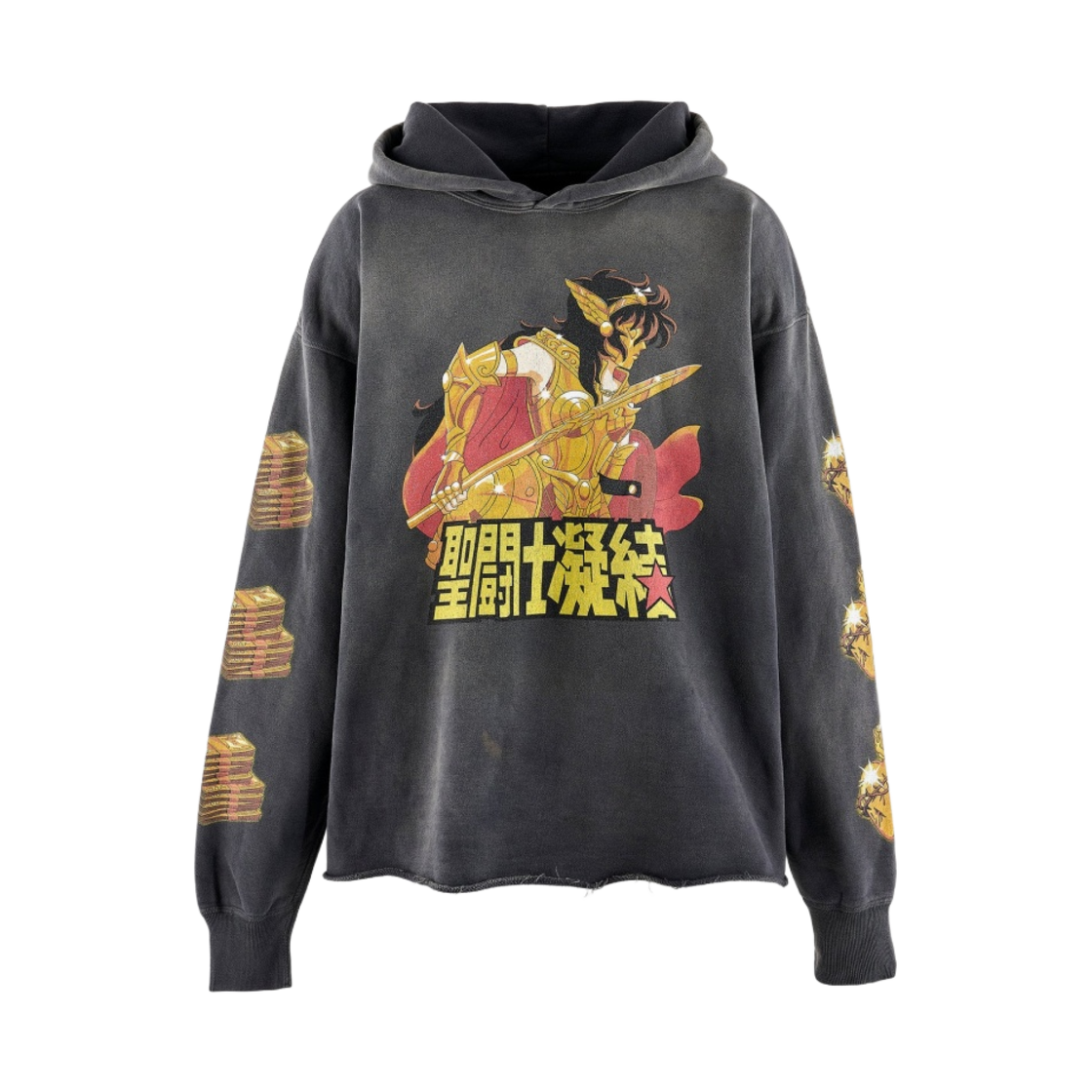 A23-0000-C06 Saint Mxxxxxx x Clot Hoodie Black - 23AW