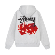 Stussy Diced Out Hoodie Ash Heather