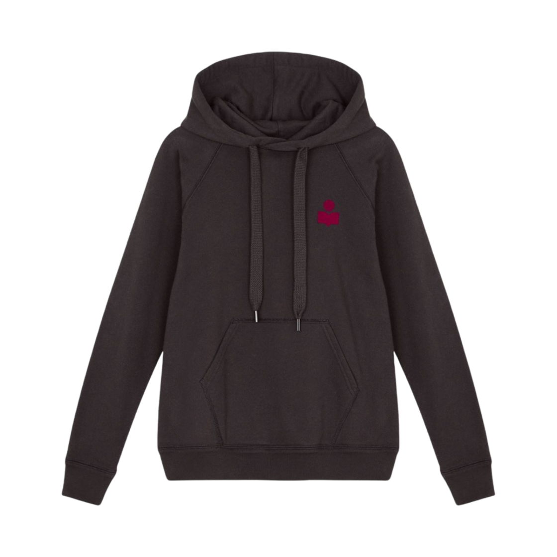 (W) 이자벨 마랑 말리부 로고 후드 스웨트셔츠 페이디드 나이트 푸시아 - 23FW((W) Isabel Marant Malibu Logo Hoodie Sweatshirt Faded Night Fuchsia - 23FW) - 1
