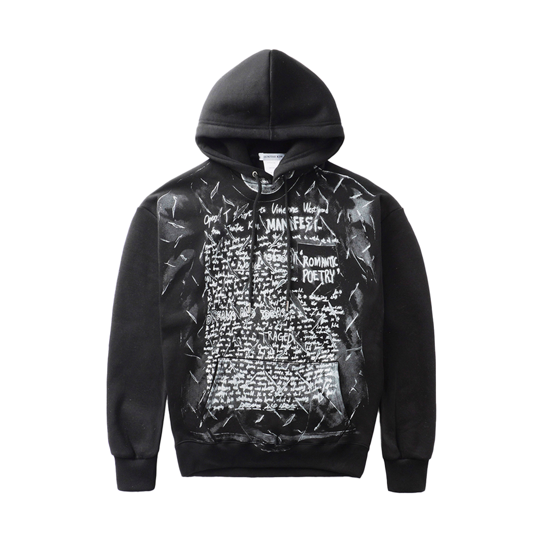 JTK_ARTISANAL_TL03 JTK ARTISANAL Slashed Manifesto T-Shirts Hoodie Black
