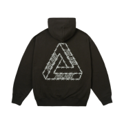 Palace Barbed Tri-Ferg Hood Black - 25SS