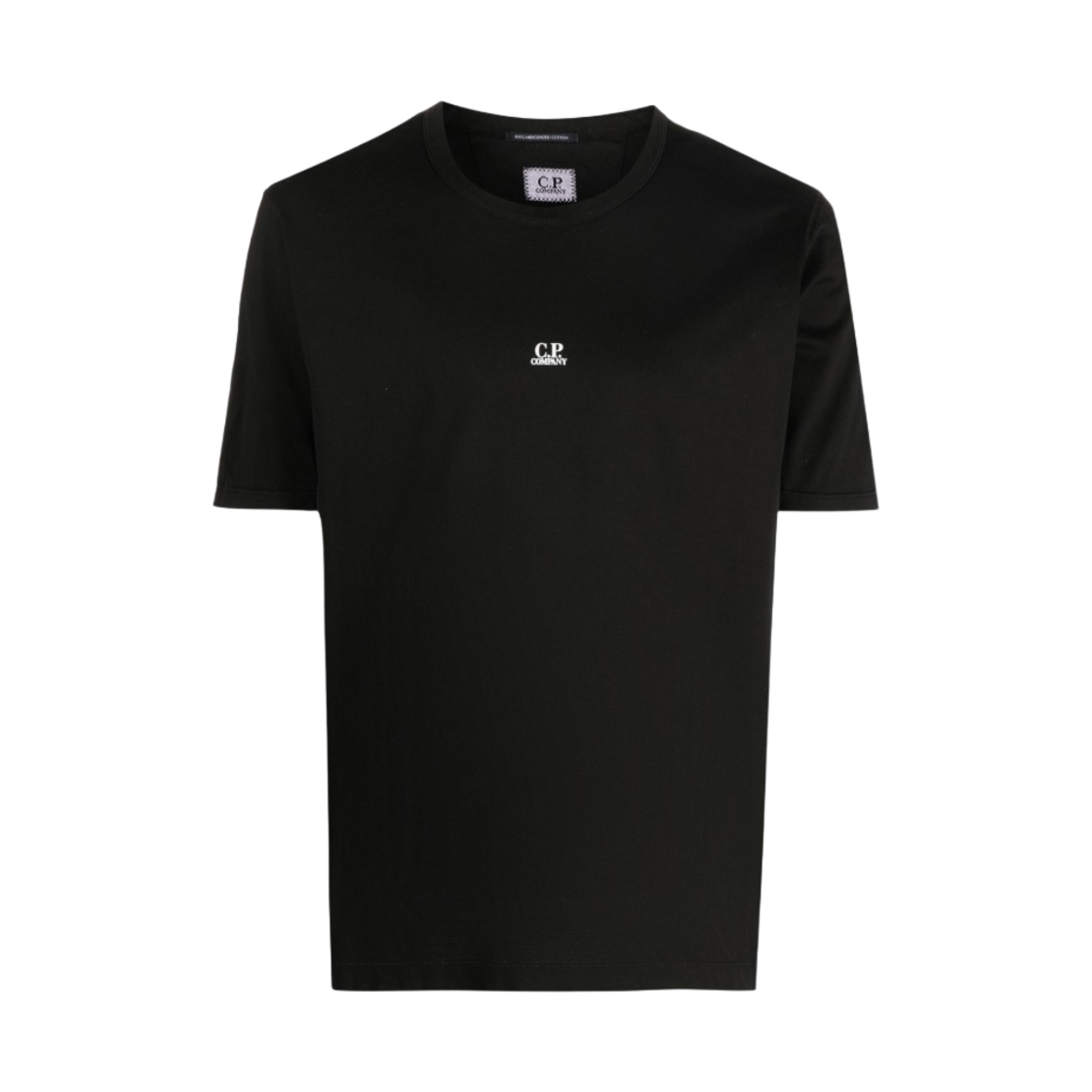 14CMTS257A006374G999 C.P. Company 70/2 Mercerized Jersey Twisted Chest Logo T-Shirt Black - 23SS