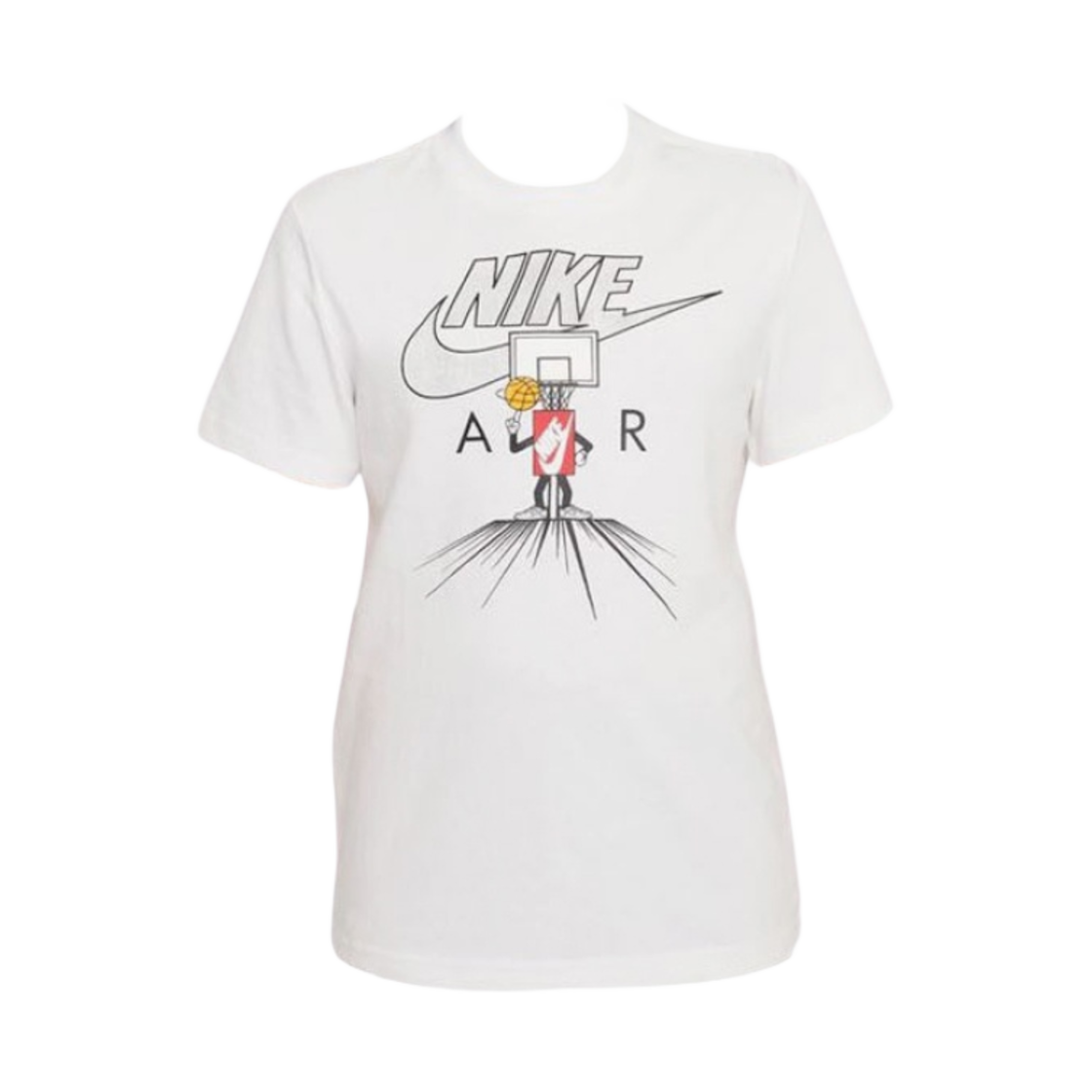 (키즈) 나이키 NSW 멀티 박시 티셔츠 화이트((Kids) Nike NSW Multi Boxy T-Shirt White) - 1