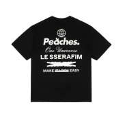 LE SSERAFIM x Peaches. Staple S/S T-Shirt Black