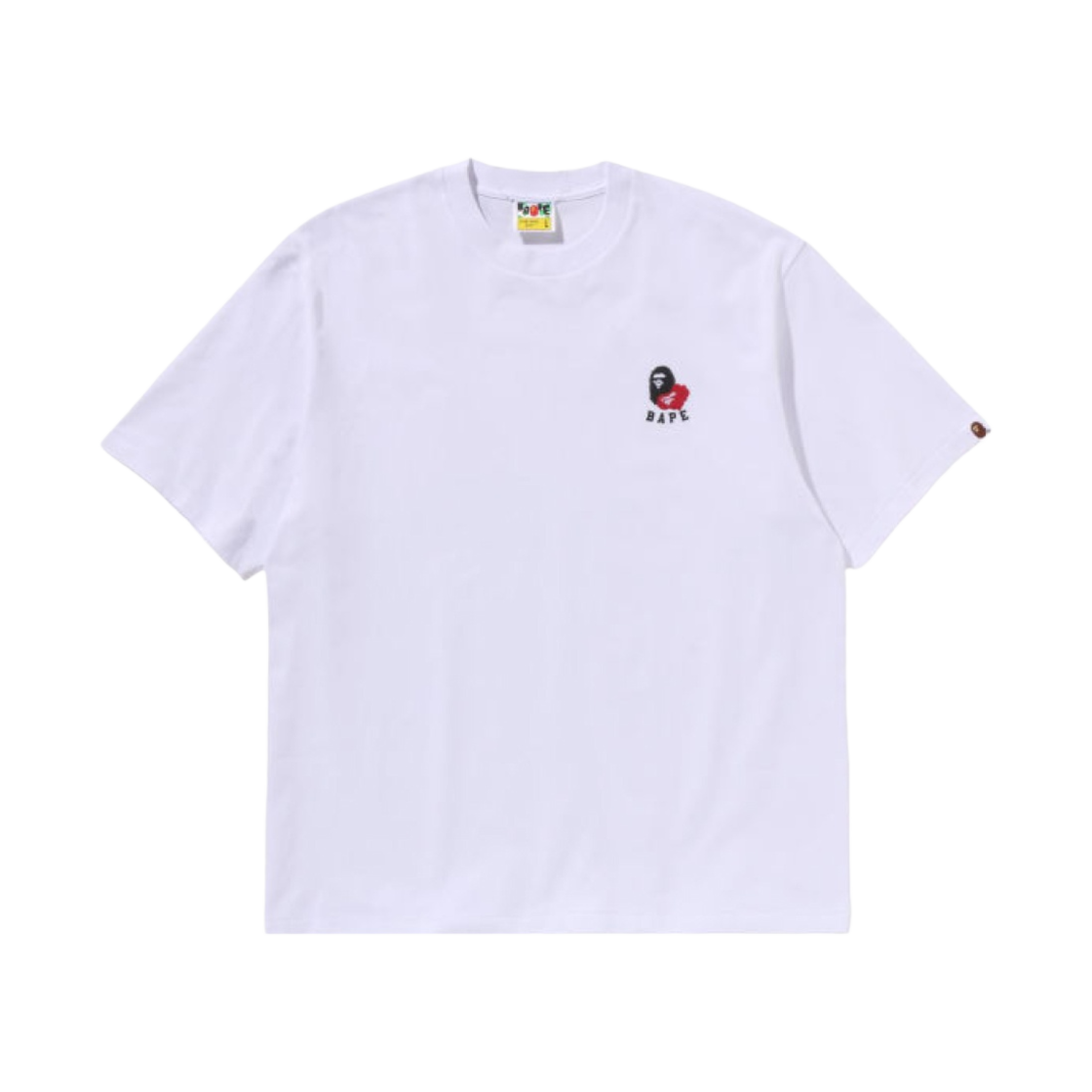 베이프 에이프 헤드 투 포인트 릴렉스드 핏 티셔츠 화이트(BAPE Ape Head Two Point Relaxed Fit T-Shirt White) - 1