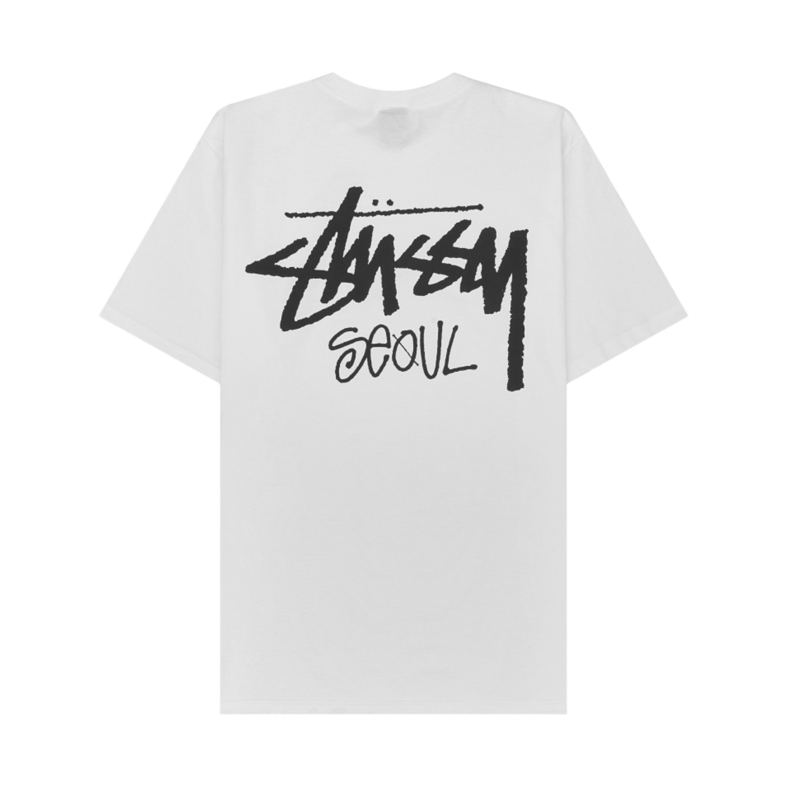 스투시 스탁 서울 티셔츠 화이트(Stussy Stock Seoul T-Shirt White)