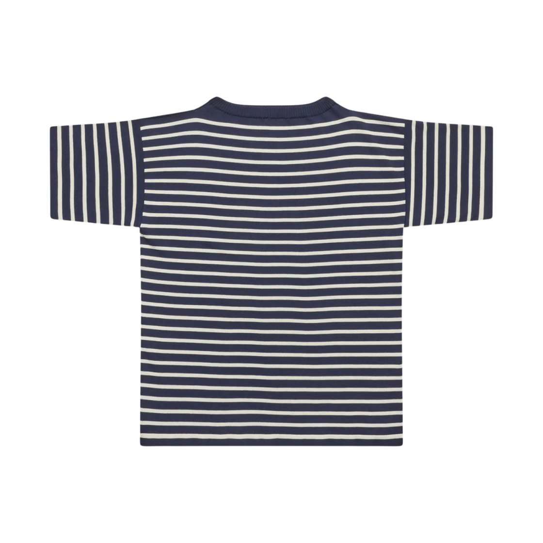 - Andersen Andersen Boatsman Short Sleeve T-Shirt Royal Blue Raw Cotton Stripe