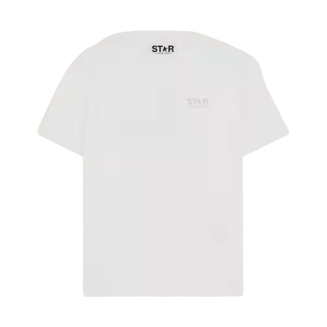 (W) 골든구스 골드 글리터 로고 스타 티셔츠 화이트 실버((W) Golden Goose Gold Glitter Logo Star T-Shirt White Silver)