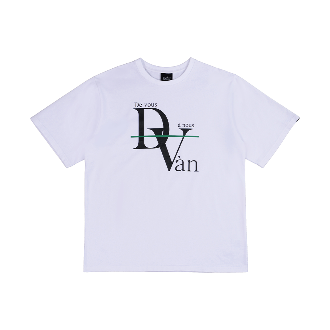 드반 베이직 로고 티셔츠 화이트(DVAN Basic Logo T-Shirt White)