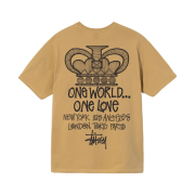 Stussy One World T-Shirt Khaki