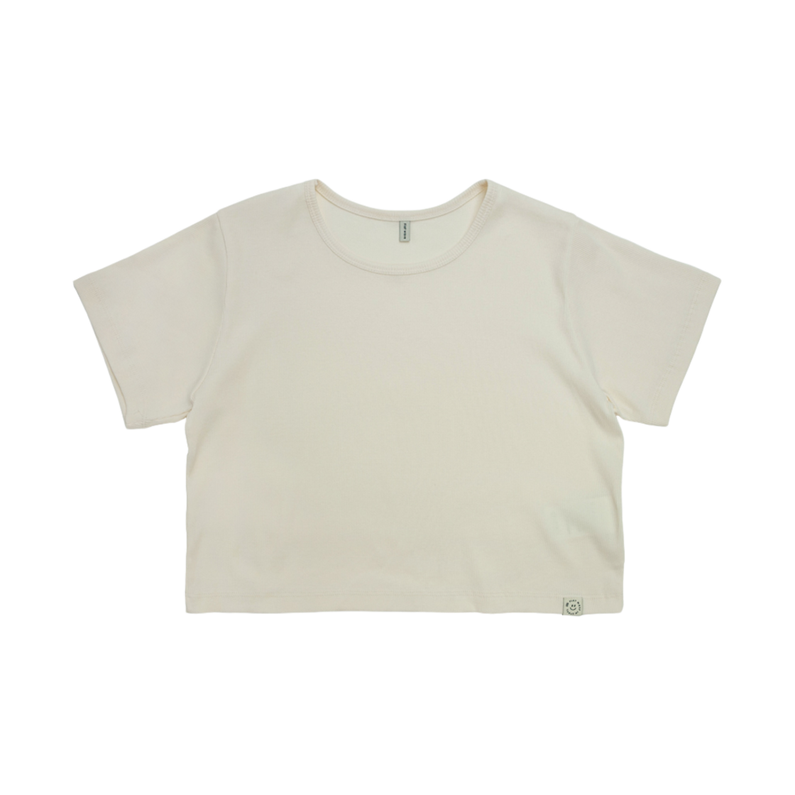 100116 Flatwave Samar Crop T Shirt Beige