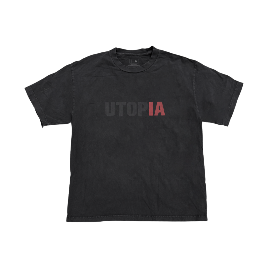 트래비스 스캇 캑터스 잭 x 인피니트 아카이브스 유토피아 티셔츠 블랙(Travis Scott Cactus Jack x Infinite Archives Utopia T-Shirt Black)