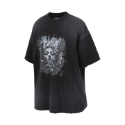 ROARINGRAD Independent Washed Over T-Shirt-Dirty Black