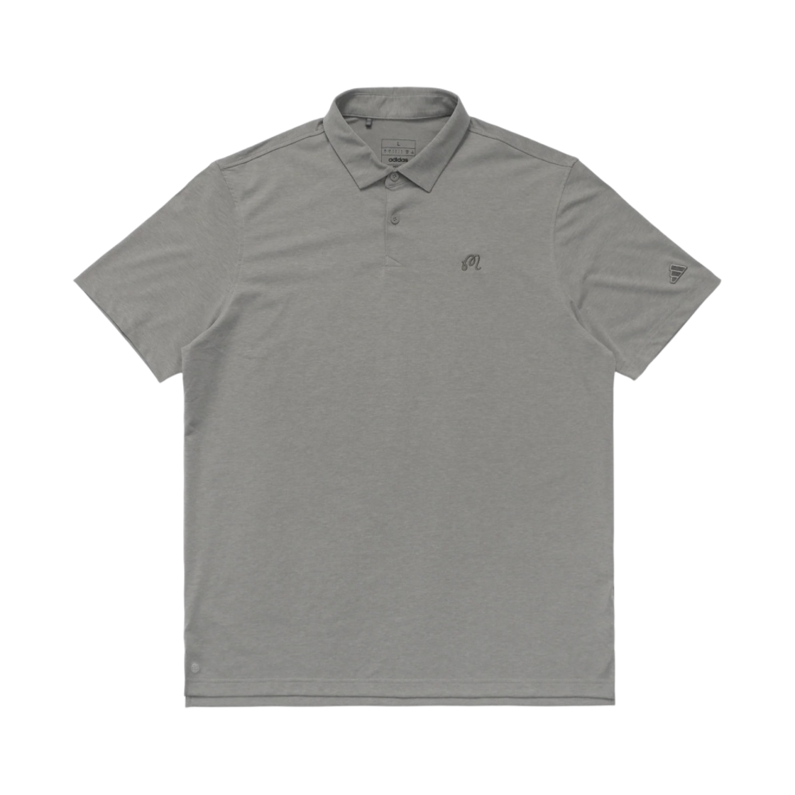 말본 골프 x 아디다스 고 투 폴로 실버 페블(Malbon Golf x Adidas Go-To Polo Silver Pebble) - 1