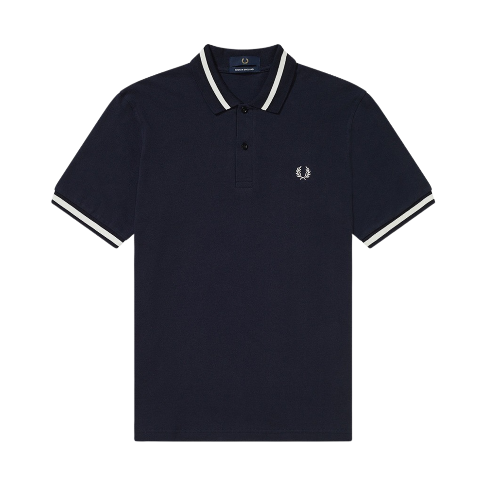AFPM2310002-797 Fred Perry M2 Single Tipped Fred Perry Shirt Navy/Snow White