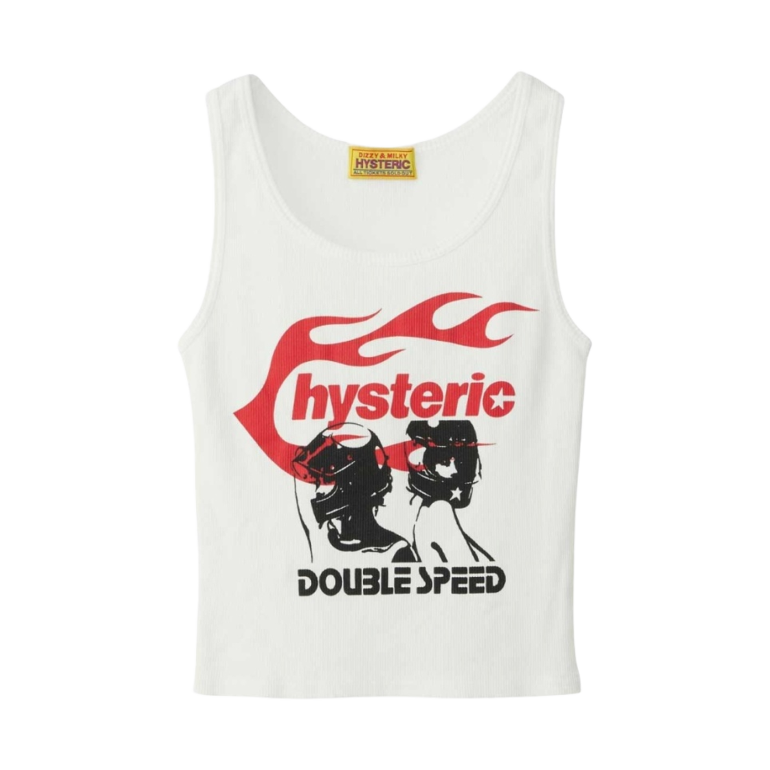 W) 히스테릭 글래머 히스테릭 플레임 온 탱크탑 화이트 | Hysteric