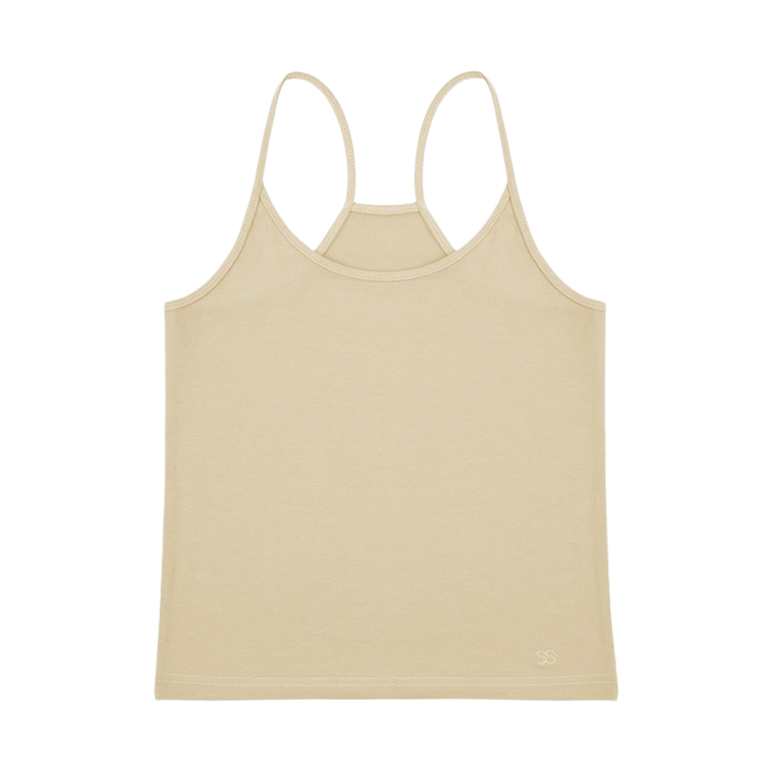 SL2302TH06BGF Sllow Garmnets Women Stretch Tank Top Beige
