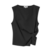 (W) COS Twist Detail Top Black