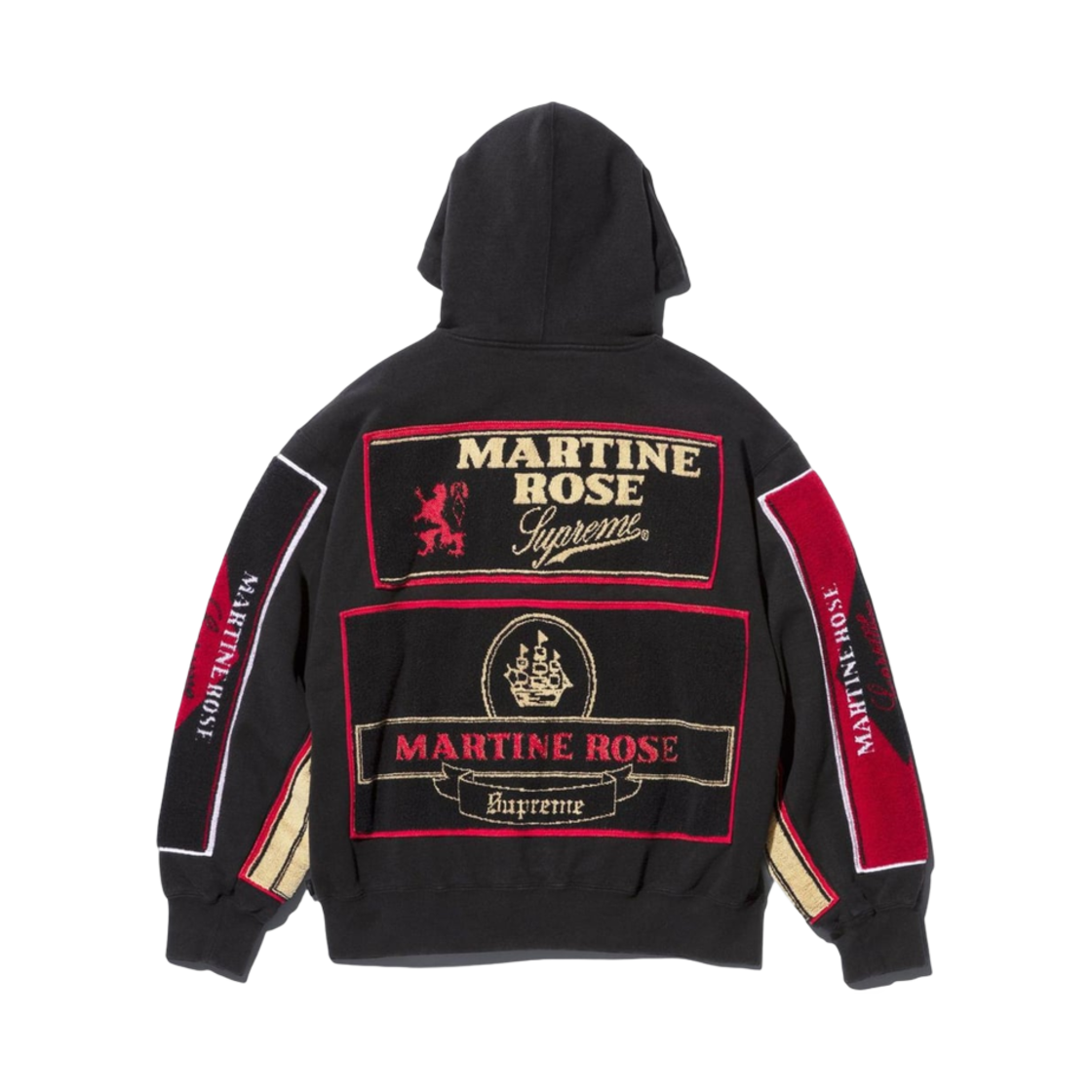 슈프림 x 마틴 로즈 타월 집업 후드 스웨트셔츠 블랙 - 24FW(Supreme x Martine Rose Towel Zip Up Hooded Sweatshirt Black - 24FW)