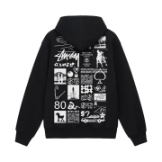 Stussy Sara Zip Hoodie Black